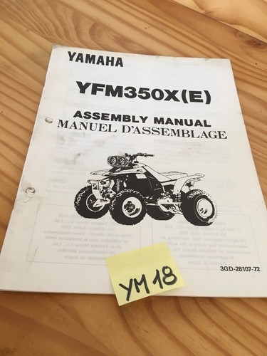 Yamaha yfm350x yfm 350 quad - yamaha,